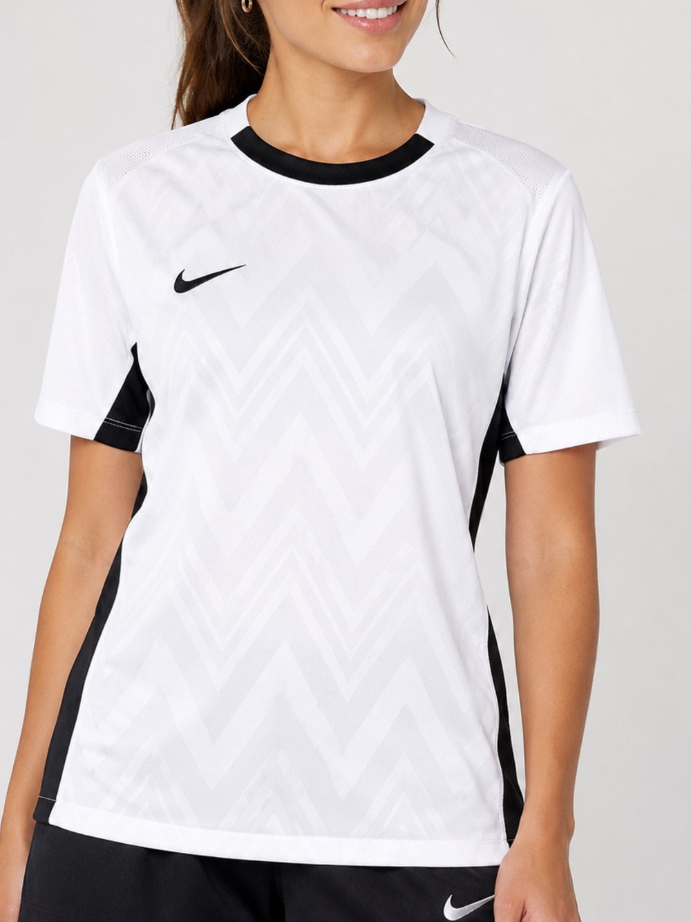 Nike Dri-FIT Women’s Soccer Training Jersey White‎ Black Medium FD7425-100